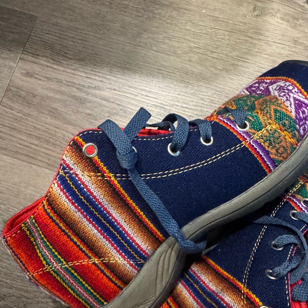 Inka Peruvian hiking shoes Colorful High-Top Sneakers